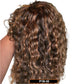 Ombre Honey Blonde Jerry Curly Pixie Bob Wig | Remy Human Hair with Bangs