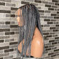 Knotless (Salt and pepper) Full lace wig