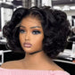 Brazilian 250% Density Short Bob Body Wave Wig | 13x4 HD Transparent Lace Front & 4x4 Lace Closure Human Hair (Pre-Plucked for Women)