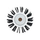 Solid Round Barrel Nylon Bristle  Hair Brush