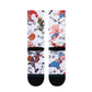 Stance x Space Jam Tune Conversational Crew Socks White