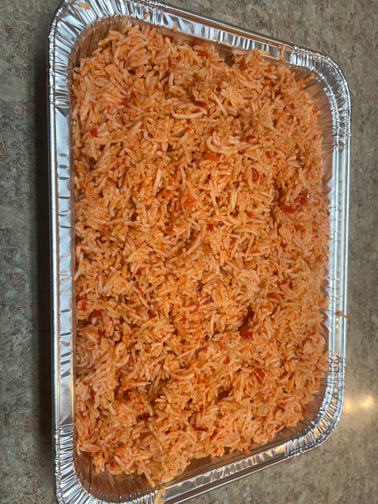 Small Event Tray Of Jollof Rice