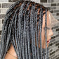 Knotless (Salt and pepper) Full lace wig