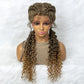 Curly Water Wave Braided Wig | Lace Front Cornrow Twist Style