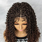 Water Wave Braided Wig | 9x6 Lace Front with Baby Hair