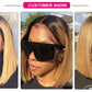 Ombre Pink & Blonde Bob Wig | Straight Human Hair T-Part Lace Front