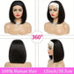 Straight Bob Headband Wig | 100% Brazilian Remy Human Hair Short Machine Made Bob Wigs for Women (All Colors)