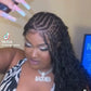 Biggie Cornrow Bohemian Knotless (100% Humanhair curls) Full Lace Base (Tara)