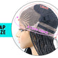 30" Braided Lace Front Wig for Black Women | African Braids with Baby Hair | Synthetic Glueless Mat Wig
