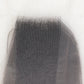 Straight Top Lace Closure | Middle Part Transparent Swiss Lace 100% Human Hair (180% Density)