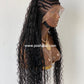 French Cornrow Bohemian Wig, Swiss Full Lace, Black, Waist Length, Standard Density - Sweetie