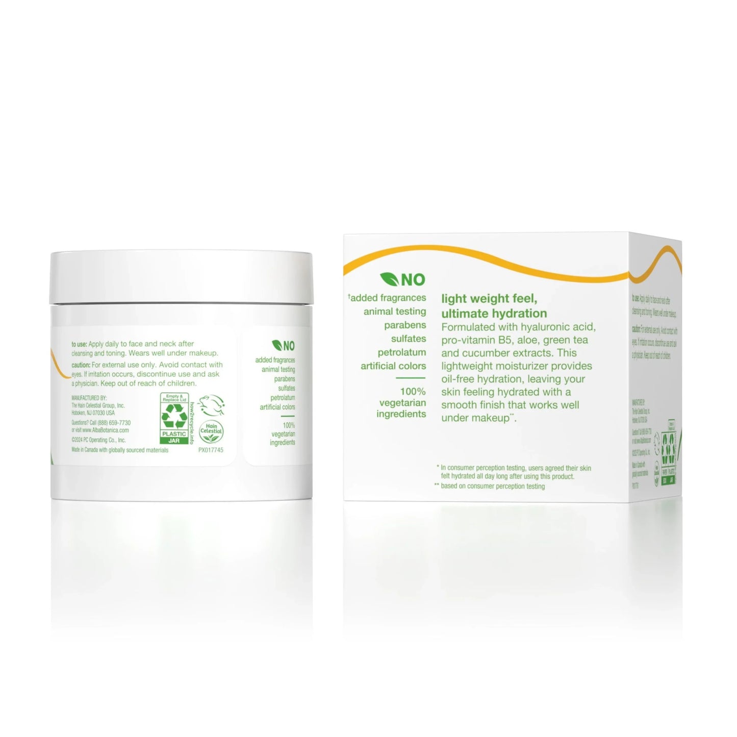 Alba Botanica - Daily oil-free hydrating moisturizer - 3 Oz