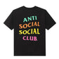 Anti Social Social Club All Talk Men T-Shirt Black
