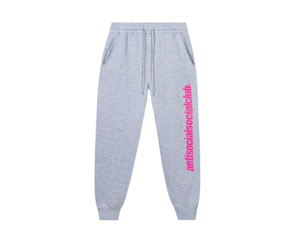 Anti Social Social Club Official Men Sweatpants Grey