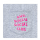 Anti Social Social Club Official Men Sweatpants Grey