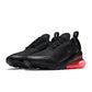 Nike Mens Air Max 270 Black/Black-Hot Punch