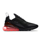 Nike Mens Air Max 270 Black/Black-Hot Punch