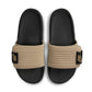 Nike Mens Offcourt Adjust Slides - Black/Khaki