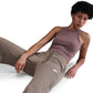 Nike Women's Mid-Rise Wide-Leg Sweatpants - Mink Brown