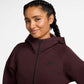 Nike Womens Sportswear Tech Fleece Windrunner  Hoodie- Burgundy Crush