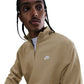 Nike Mens 1/2-Zip Fleece Top - Parachute Beige