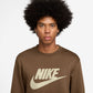 Nike Mens Club Crewneck - Mosswood Brown