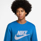 Nike Mens Club Fleece Crewneck - Photo Blue