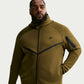 Nike Mens Tech Fleece Windrunner Jacket - Olive Flak
