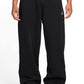 Air Jordan Mens Oversized Open-Hem Sweatpants -  Black