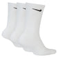 Nike Adult 3-Pack Everyday Plus Cushioned Socks - White