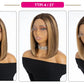 Ombre Pink & Blonde Bob Wig | Straight Human Hair T-Part Lace Front