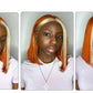 Ginger Short Bob Wig | Straight Human Hair T-Part Lace Front