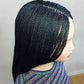 Senegalese Micro Twist Braided Wig | Bob Length | Light Passion Twist | Lace Front Wig | Black Women