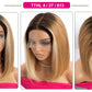 Ombre Pink & Blonde Bob Wig | Straight Human Hair T-Part Lace Front