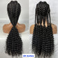 Braided Ponytail Wig | Kinky Curly Lace Front with Baby Hair