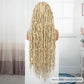 36" Long 613 Blonde Knotless Box Braids Wig | Full Lace Frontal Twist