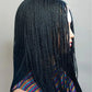 Senegalese Micro Twist Braided Wig | Bob Length | Light Passion Twist | Lace Front Wig | Black Women
