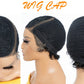Natural Black Pixie Cut Wig | Short Curly Bob 13x1 Lace Front Human Hair (Pre-Plucked)