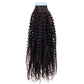 Afro Kinky Coily 100% Human Hair Tape In Extensions