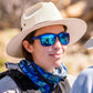 Acadia | Matte Blue | Polarized Blue Flash Lens
