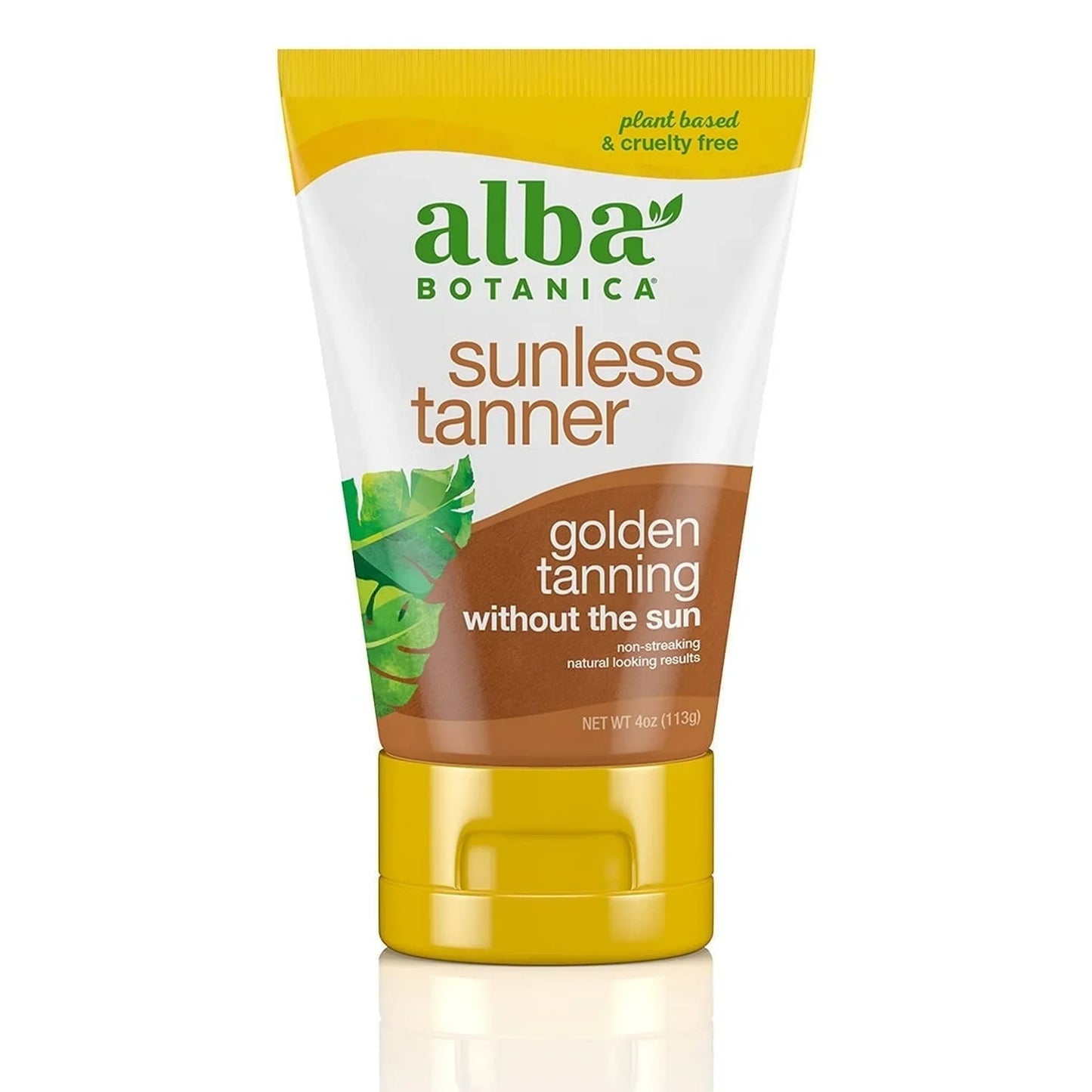 Alba Botanica Very Emollient Sunless Golden Tanning Lotion, 4 oz, Pack of 2