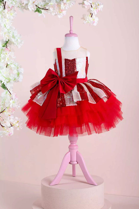 Allison Red Party Dress