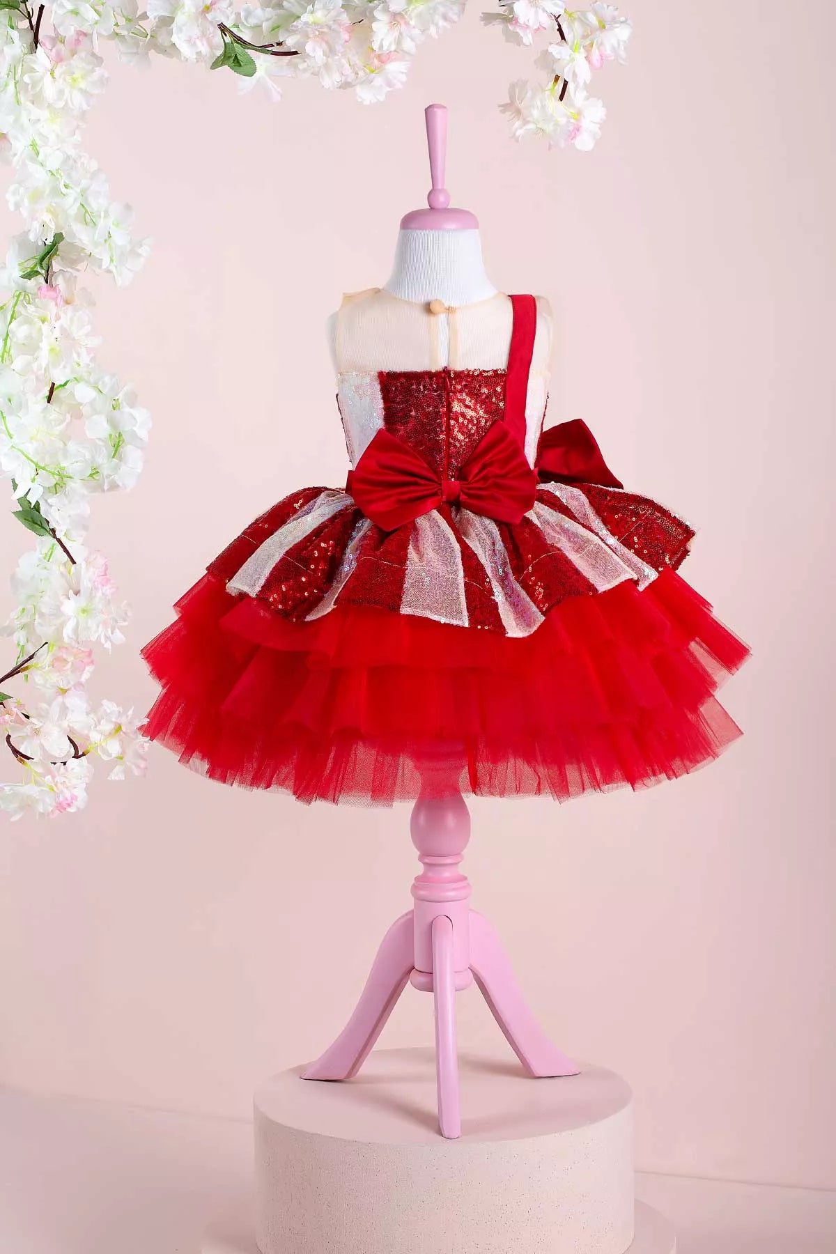 Allison Red Party Dress