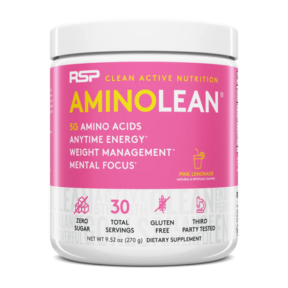 RSP Nutrition Aminolean Pink Lemonade - 9.52 Oz