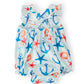 Anchors Away Ruffle Cross Back Romper