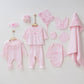 Ann Pink Newborn Coming Home Set (11 Pcs)