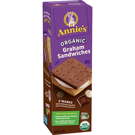 Annie's Homegrown - Grəm Sandwich Smorəs, Satisfying 8 Oz Pack of 6