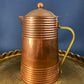 Antique Copper Pitcher and 4 Mugs. Revere Metal Ware, Rome, NY. Solid Copper with Brass Handle. Beer Mugs. Vintage Gifts for Him.