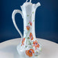 Antique Limoges Coffee Pot or TeaPot. Tall 12-Inch Stunning Vase. Hand-Painted Red Poppies. Beautiful Silhouette. Bohemian Chic.