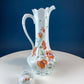 Antique Limoges Coffee Pot or TeaPot. Tall 12-Inch Stunning Vase. Hand-Painted Red Poppies. Beautiful Silhouette. Bohemian Chic.